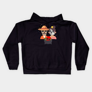 Skull family dinner Kids Hoodie